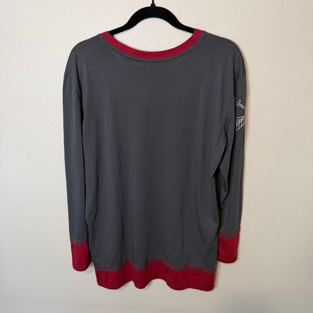 NWT Panhandle Women's Layered Long Sleeve Embroidered Top Size XL - Picture 7 of 8